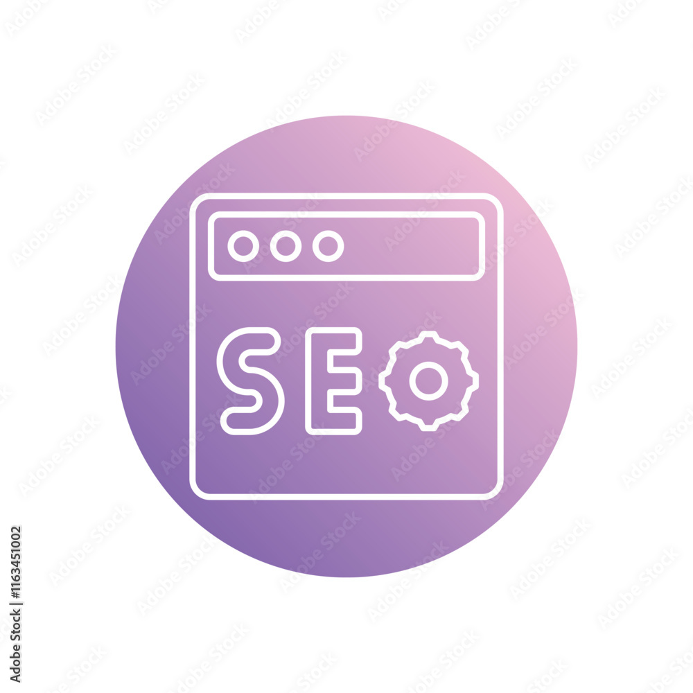Seo icon isolated on a white background. Vector illustration. Seo icon isolated on a white background. Vector illustration.