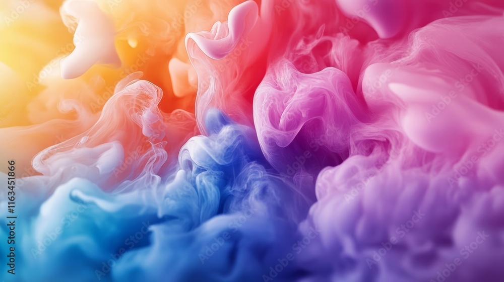 Obraz premium Liquid Summer Melodies: Gradient Art in Motion