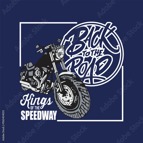 king of the speedway design typography vector illustration