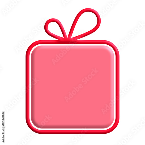 3D Gift Shape Icon