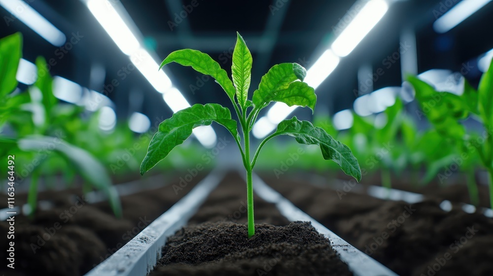 © K silver - Cultivating sustainable agriculture indoor plant growth technology in urban greenhouses © K silver - Cultivating sustainable agriculture indoor plant growth technology in urban greenhouses