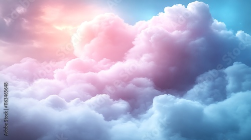 Pastel Cloudscape A Dreamlike Celestial Scene