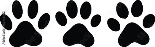 animal paw print vector illustrations