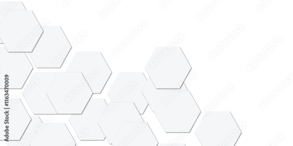 Abstract technology white geometric hexagon on transparent concept design honeycomb shape vector Abstract technology white geometric hexagon on transparent concept design honeycomb shape vector