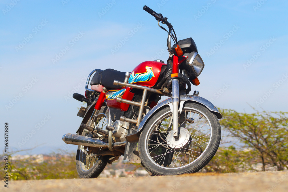 motorcycle on the road