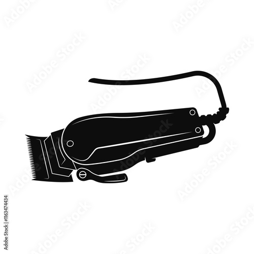 Electrical hair clipper vector icon illustration