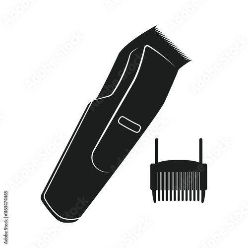 Electrical hair clipper vector icon illustration