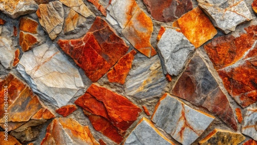 Colorful Natural Stone Tile Background Texture photo