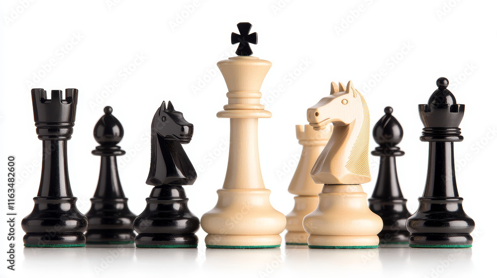 Chess academy, game teaching, game pieces. Vector chessboard and trophy cup, king and queen, bishop and pawn, rook or castle and knight. Competition and tournament, intellectual contest Chess academy, game teaching, game pieces. Vector chessboard and trophy cup, king and queen, bishop and pawn, rook or castle and knight. Competition and tournament, intellectual contest