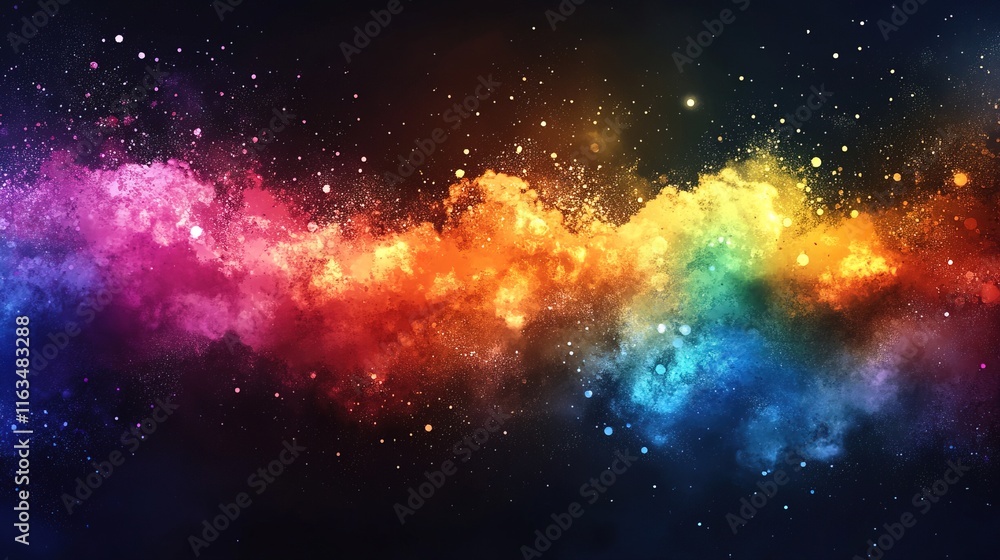 Color rainbow splash. Abstract background. Digital Illustration Color rainbow splash. Abstract background. Digital Illustration