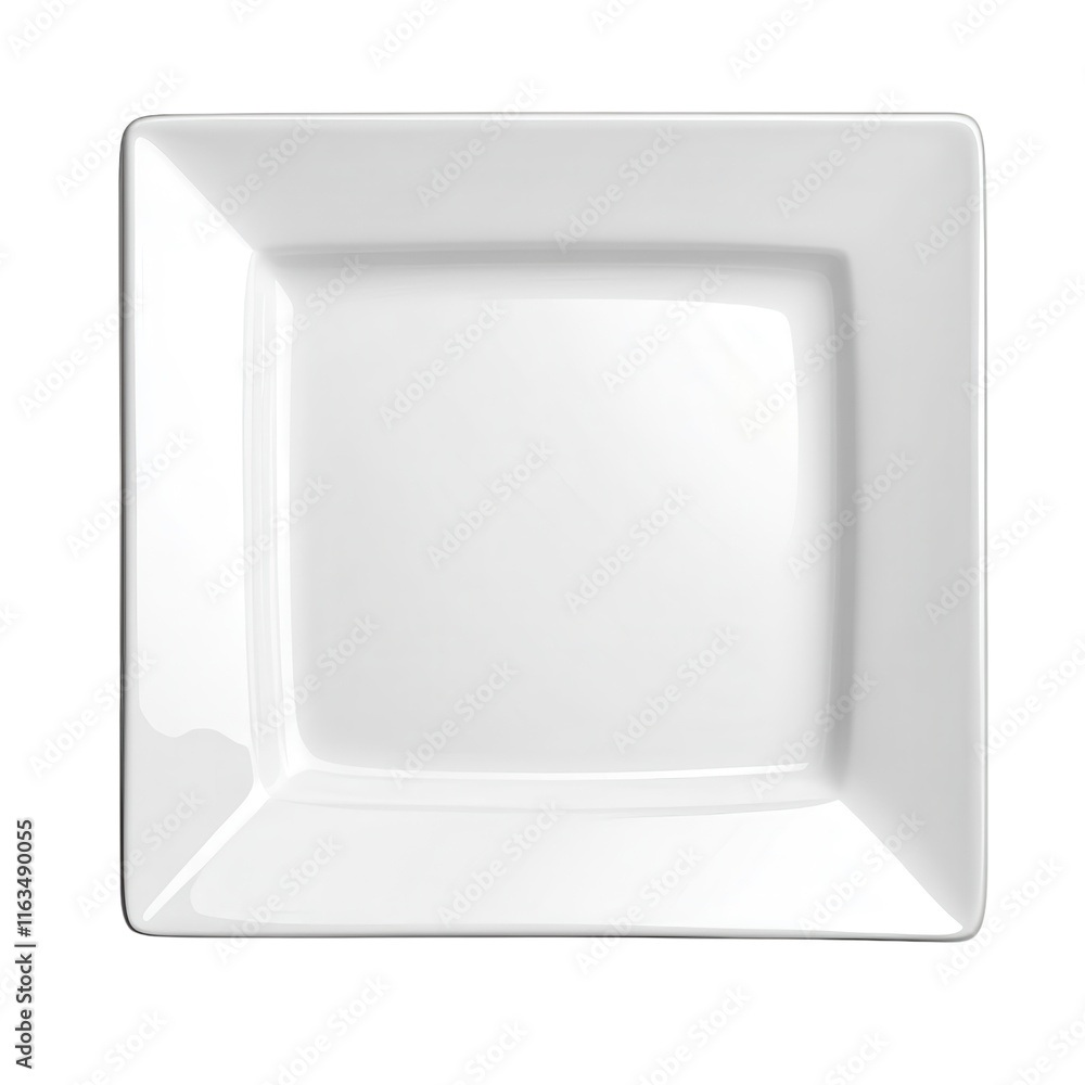 Elegant Square Plate Transparent background Elegant Square Plate Transparent background