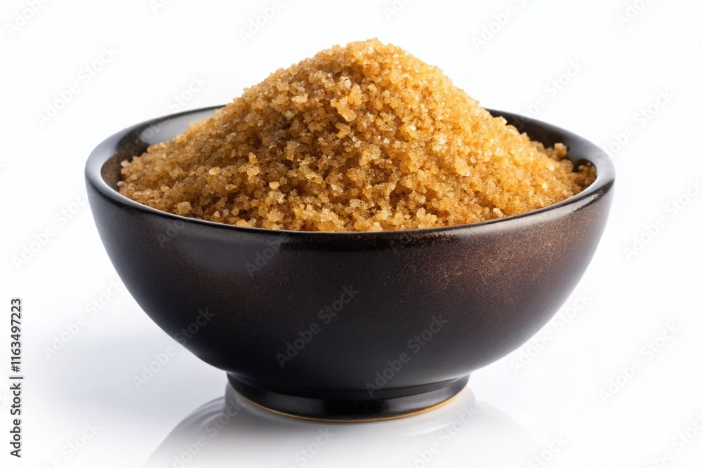 Brown Sugar in Bowl - Granulated Sweetness Brown Sugar in Bowl - Granulated Sweetness