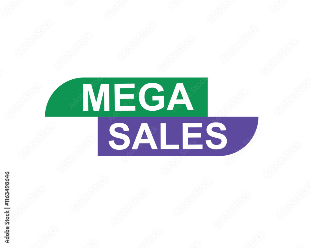 Obraz premium Mega Sale, Modern button Vector Illustration of a purple Pedestal Platform Showcase Scene for Business Promotion, Flyer Template, Offers and Sales. Abstract geometry design background