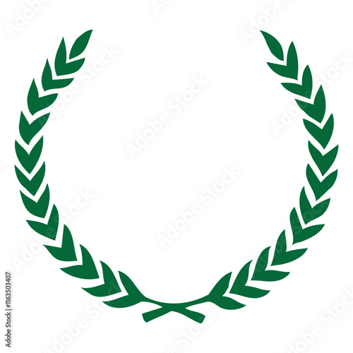 Gold laurel wreath, Golden circular laurel olive branches greek wreath vector illustration, A winner award of olive,stars of victory symbol, achievement heraldry symbol isolated on white background