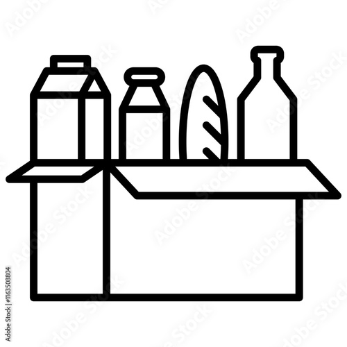 Food Bank Icon Line