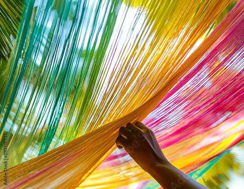 Colorful Silk Threads photo