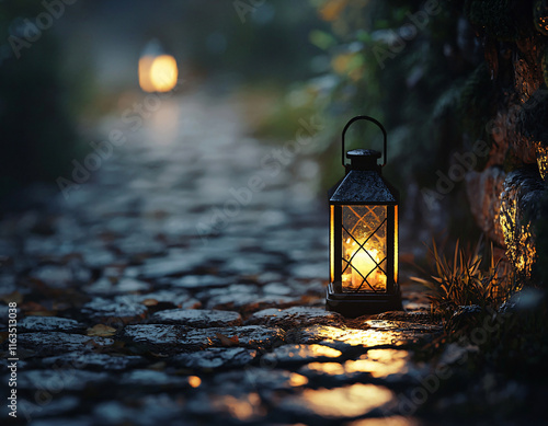 Lantern Lit Path photo