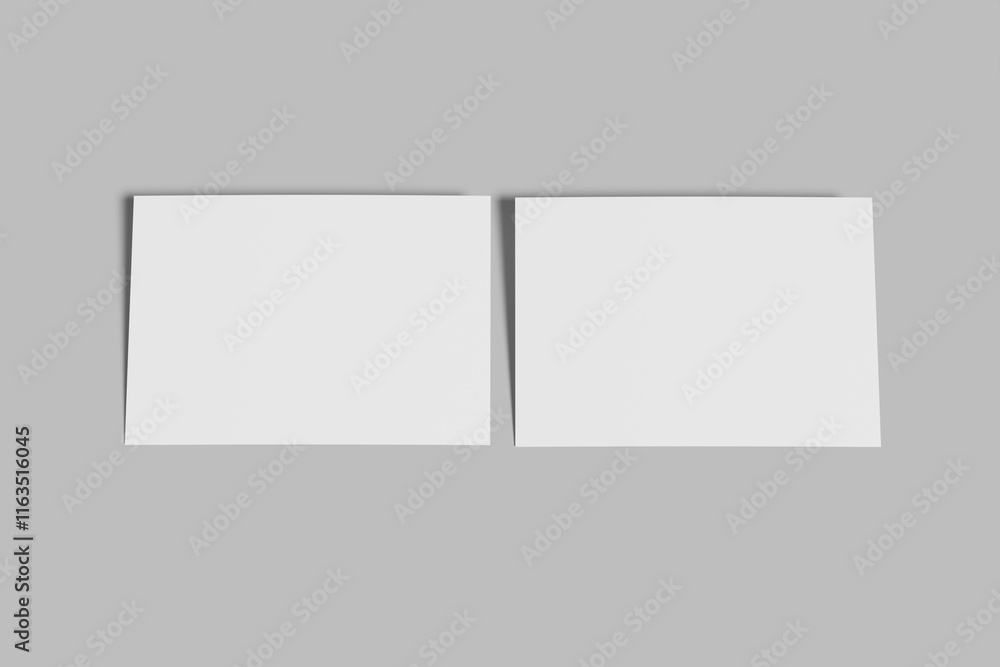 postcard blank mockup template in modern style postcard blank mockup template in modern style