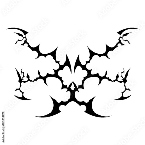 black and white tattoo design