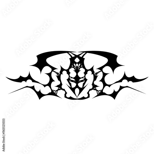 black and white tattoo design