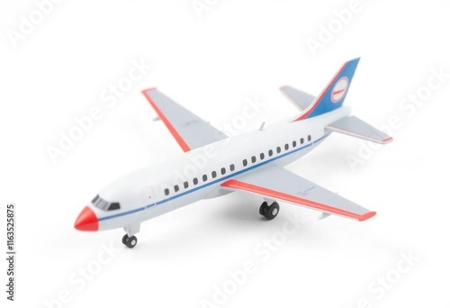 Toy airplane with isolated on white background