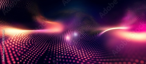 Wallpaper Mural Abstract digital wave pattern. (1) Torontodigital.ca