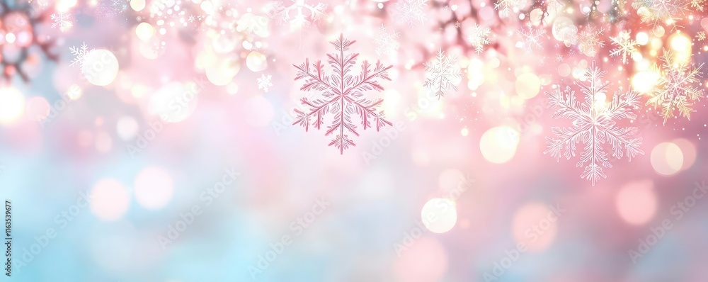 Snowflake abstract background idea. A whimsical winter background featuring delicate snowflakes and soft pastel colors. Snowflake abstract background idea. A whimsical winter background featuring delicate snowflakes and soft pastel colors.
