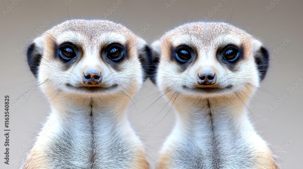 Fototapeta premium Alert Meerkats at the Edge of a Clearing