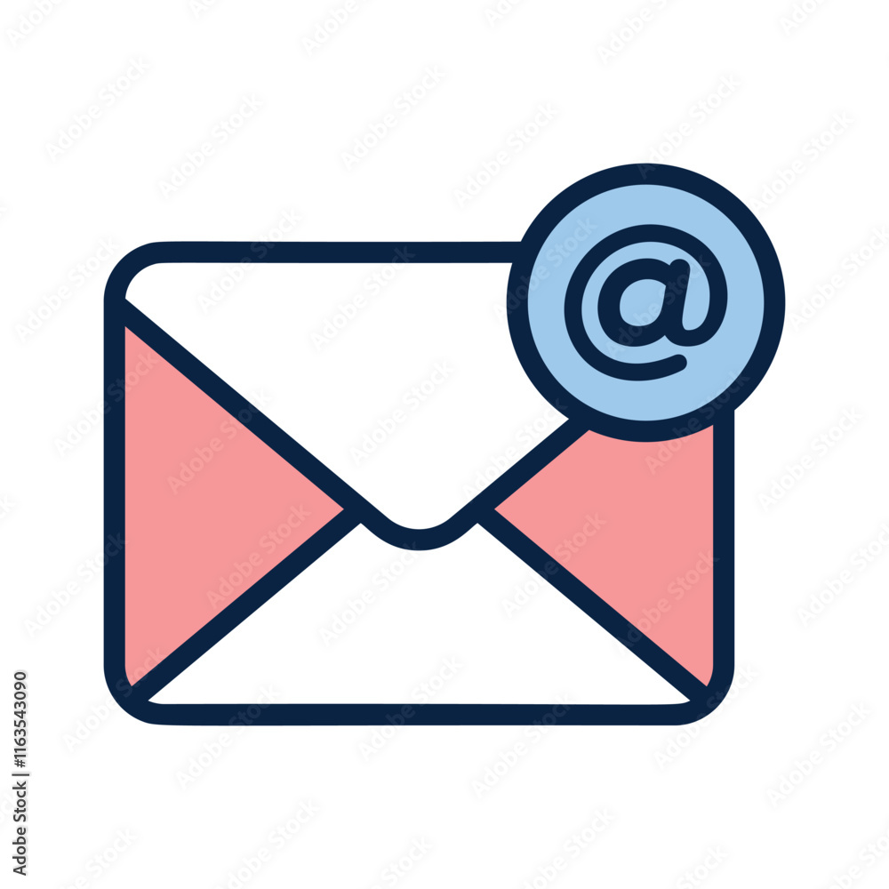 Envelope icon symbolizing email and digital communication Envelope icon symbolizing email and digital communication
