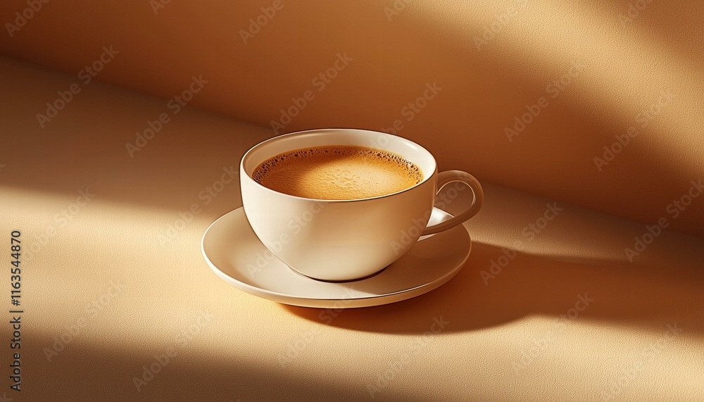 Obraz premium A cup of coffee, warm and inviting. AI.