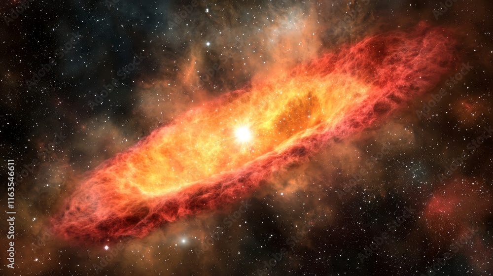 Bright Celestial Nebula with Vibrant Colorful Gas Clouds in Cosmic Space Background Bright Celestial Nebula with Vibrant Colorful Gas Clouds in Cosmic Space Background