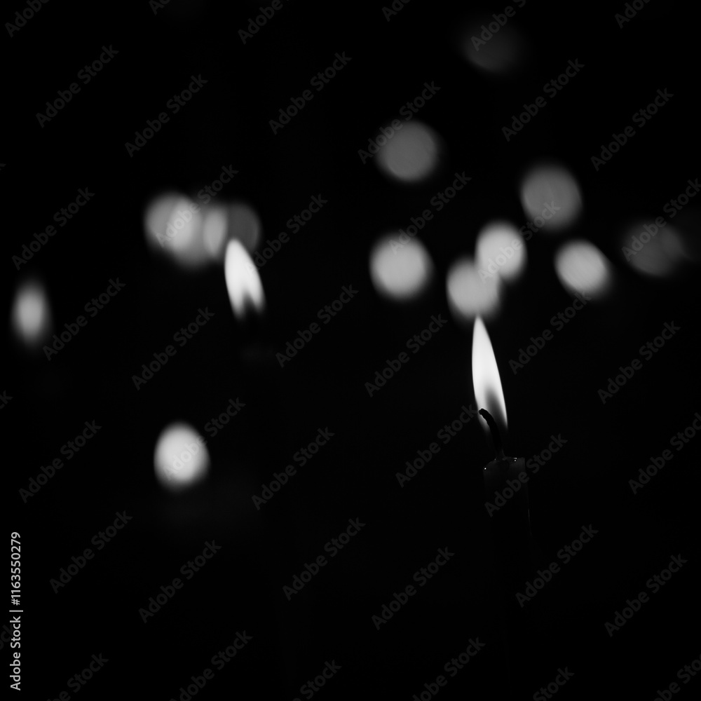 Candles in St. Stephen's Cathedral in Vienna