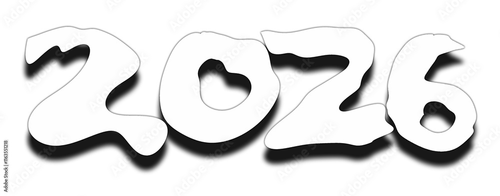 2026 year numbers with transparent background 2026 year numbers with transparent background