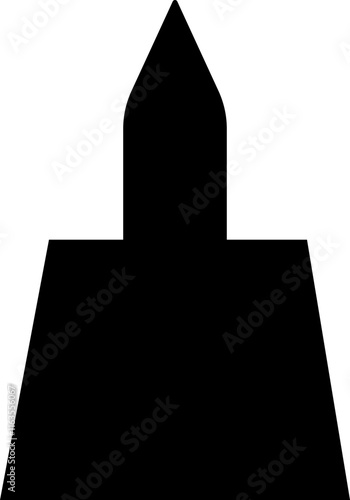 Marker nip icon flat vector. Ink tool. Graphic Fountain marker, Marker for signing. Empty blank instrument with copy space for corporate branding or ads, isolated on transparent background.