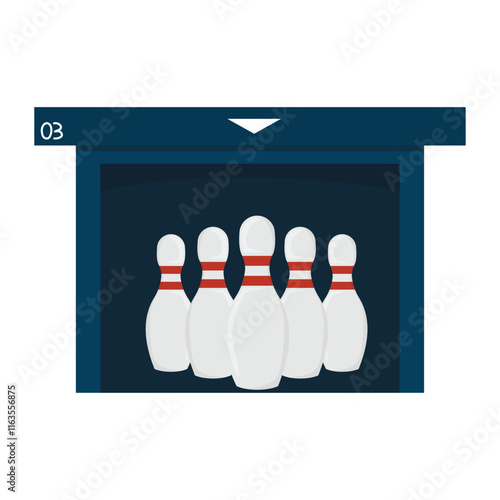 Bowling Vector Illustration - Bowling Arena 01