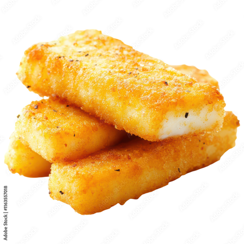 Crispy Golden Fish Finger Perfect for Snacking and Meals Transparent PNG Background. Crispy Golden Fish Finger Perfect for Snacking and Meals Transparent PNG Background.