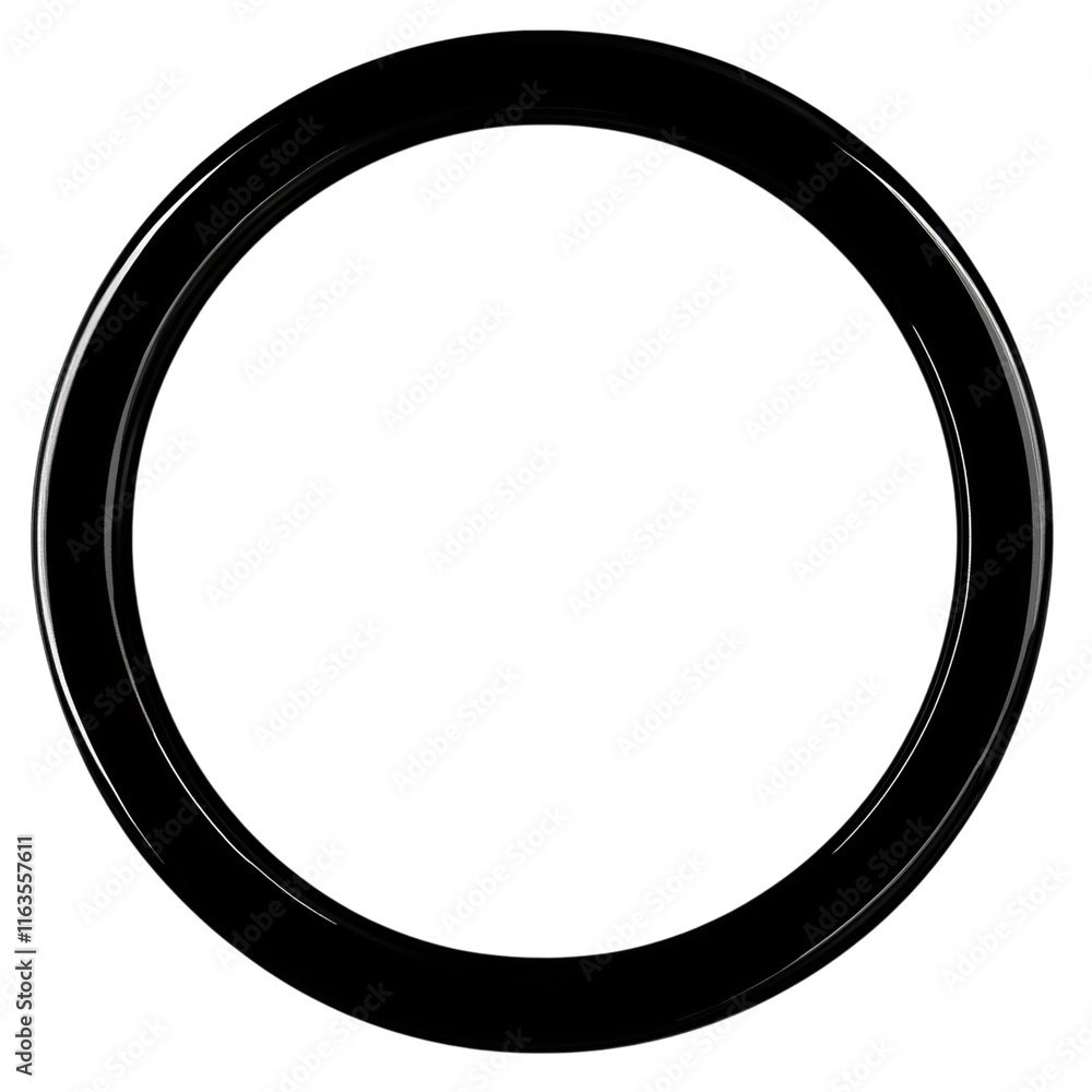 Bold black circle with thick edges, perfect for graphic design, modern layouts, versatile use, transparent background, high-quality PNG Bold black circle with thick edges, perfect for graphic design, modern layouts, versatile use, transparent background, high-quality PNG