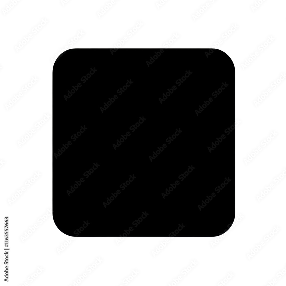 Modern bold black square icon, sleek design, ideal for minimalist aesthetics, versatile for various digital applications, transparent background Modern bold black square icon, sleek design, ideal for minimalist aesthetics, versatile for various digital applications, transparent background