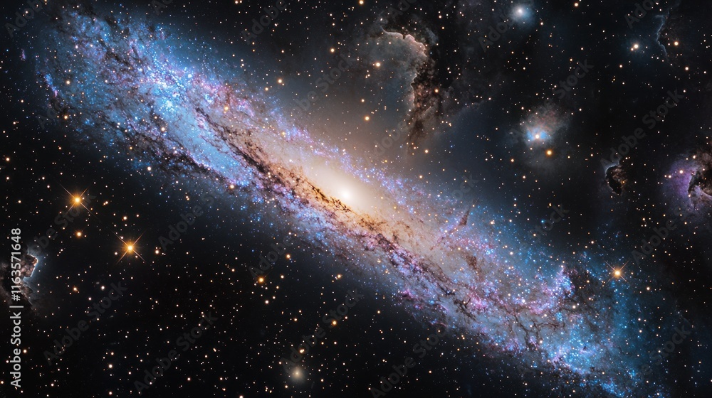 A Majestic Spiral Galaxy in Deep Space A Majestic Spiral Galaxy in Deep Space