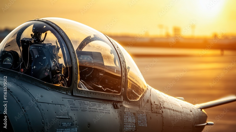 Obraz premium Military Training Simulator in Desert Landscape