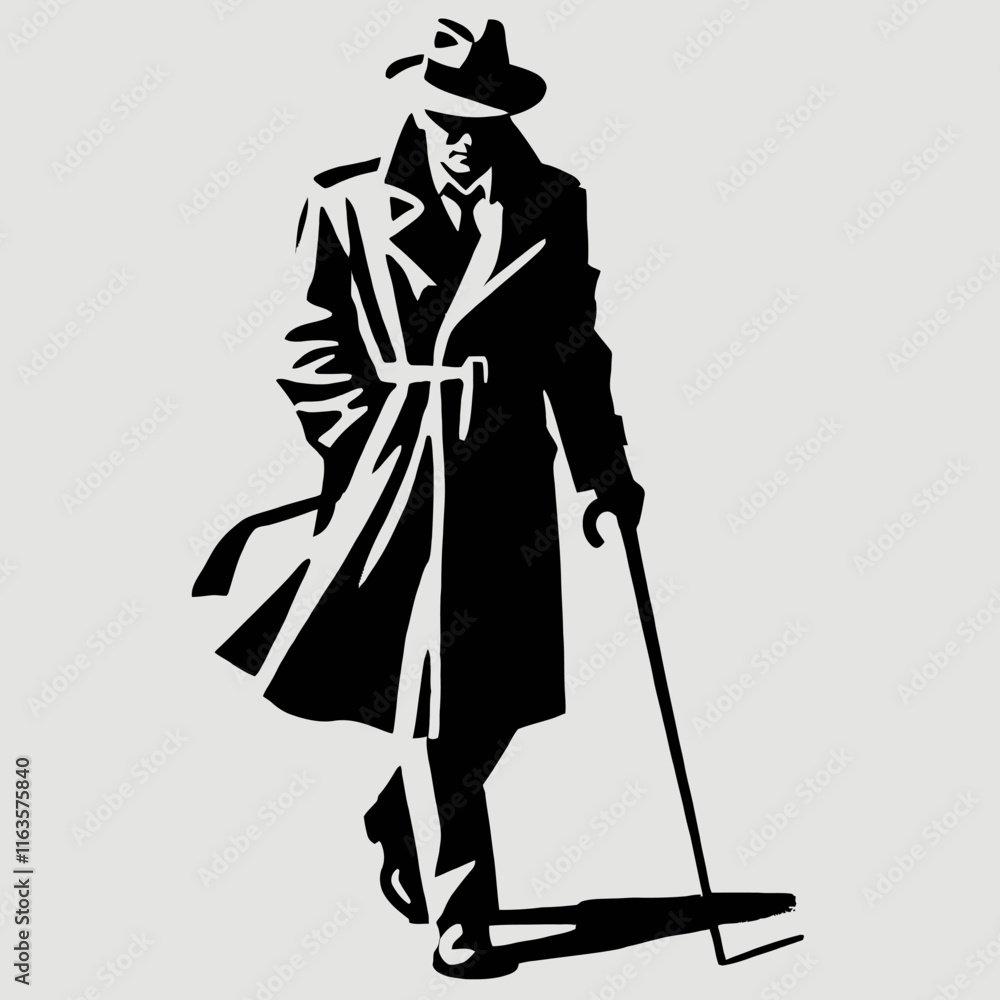 Fototapeta premium Minimalist Silhouette Vector Art Collection. 