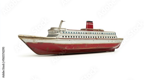 Vintage Tin Toy Cruise Ship photo