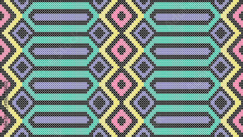 Ethnic boho ornament. Seamless pattern. Folk motif. Textile rapport.