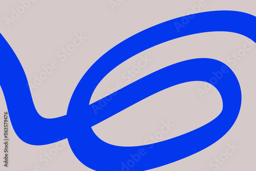 Wavy shapes with blue gradations. Geometric Background with Dynamic Blue Line Shapes. Vector Pattern with Squiggly Gradient Elements. Colorful Abstract Snake Illustration.