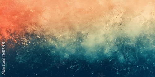 Abstract Colorful Texture Background Grunge Teal Orange Design