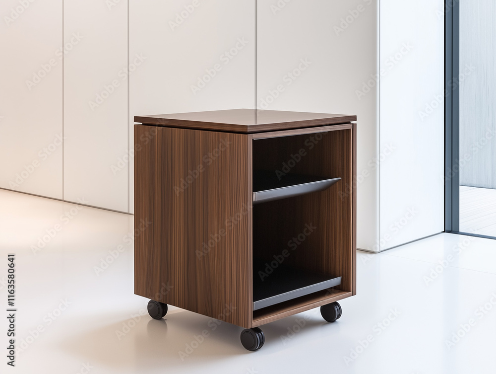 Fototapeta premium Compact Home Bar with Discreet Storage Room Features