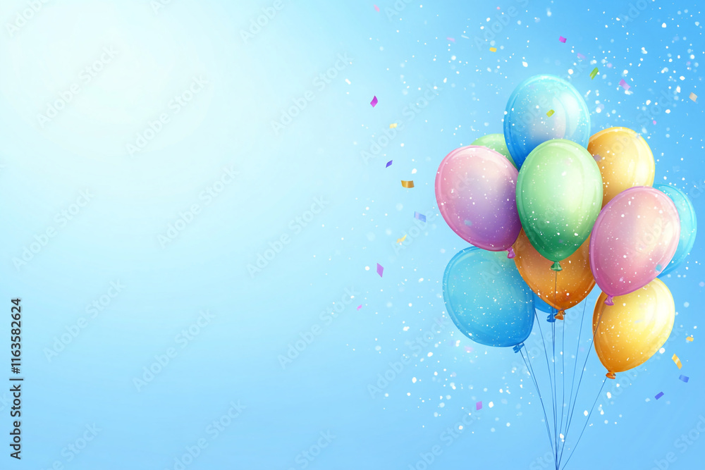 Fototapeta premium Happy Birthday Background.