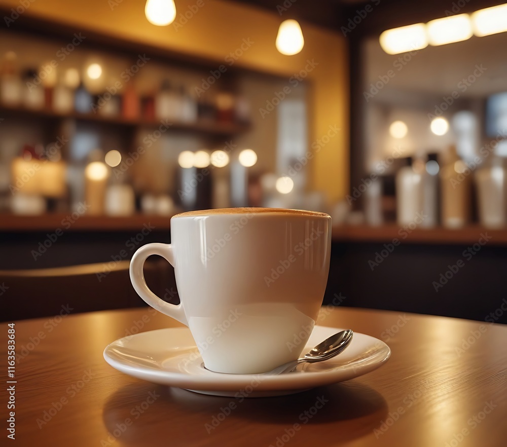 Fototapeta premium Cup of hot coffee 