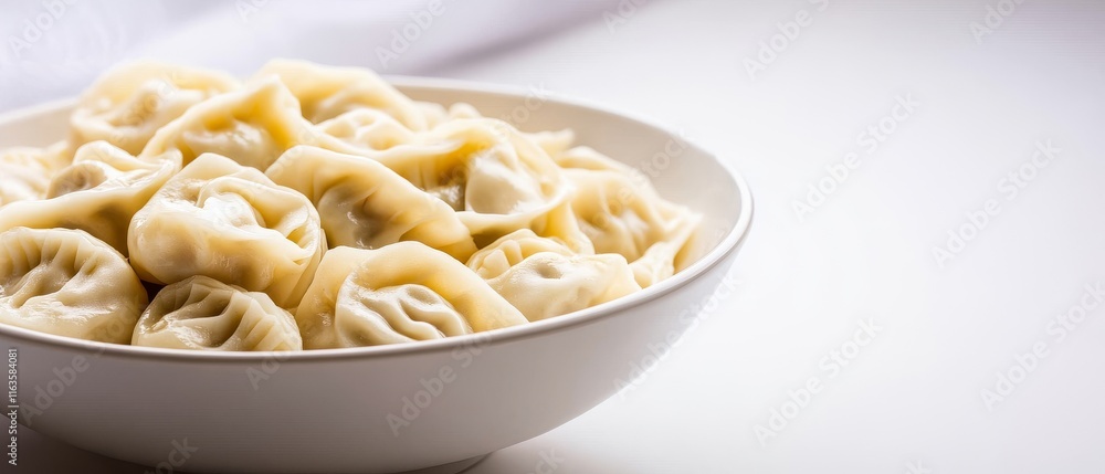 A close-up of freshly made dumplings in a white bowl on a clean surface, showcasing their delicate texture and flavor. A close-up of freshly made dumplings in a white bowl on a clean surface, showcasing their delicate texture and flavor.