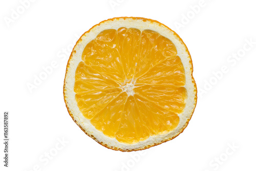 orange slice isolated on white background